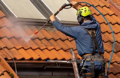 Démoussage et hydrofuge de toiture à Trévérec